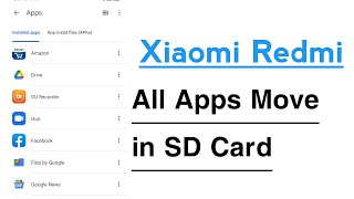 Xiaomi Redmi All Application Move On SD Card | Puri Application Kaise Transfer Kare SD Card Me screenshot 2
