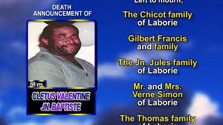 Cletus Valentine Jn  Baptiste long
