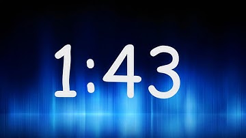 1:43 Minutes Timer / Countdown from 1min 43sec
