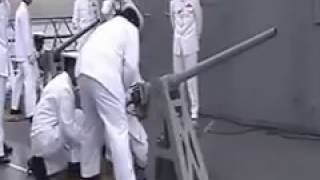 【2005年】6月6日 海上自衛隊 護衛艦ひえい　ロシア ウラジオストック訪問 礼砲発射