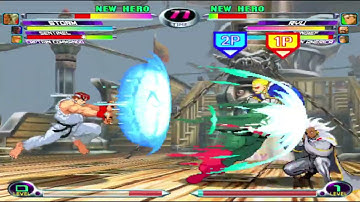 Marvel vs. Capcom 2 - Storm, Sentinel, Captain Commando vs. Zangief, Ryu, Captain America