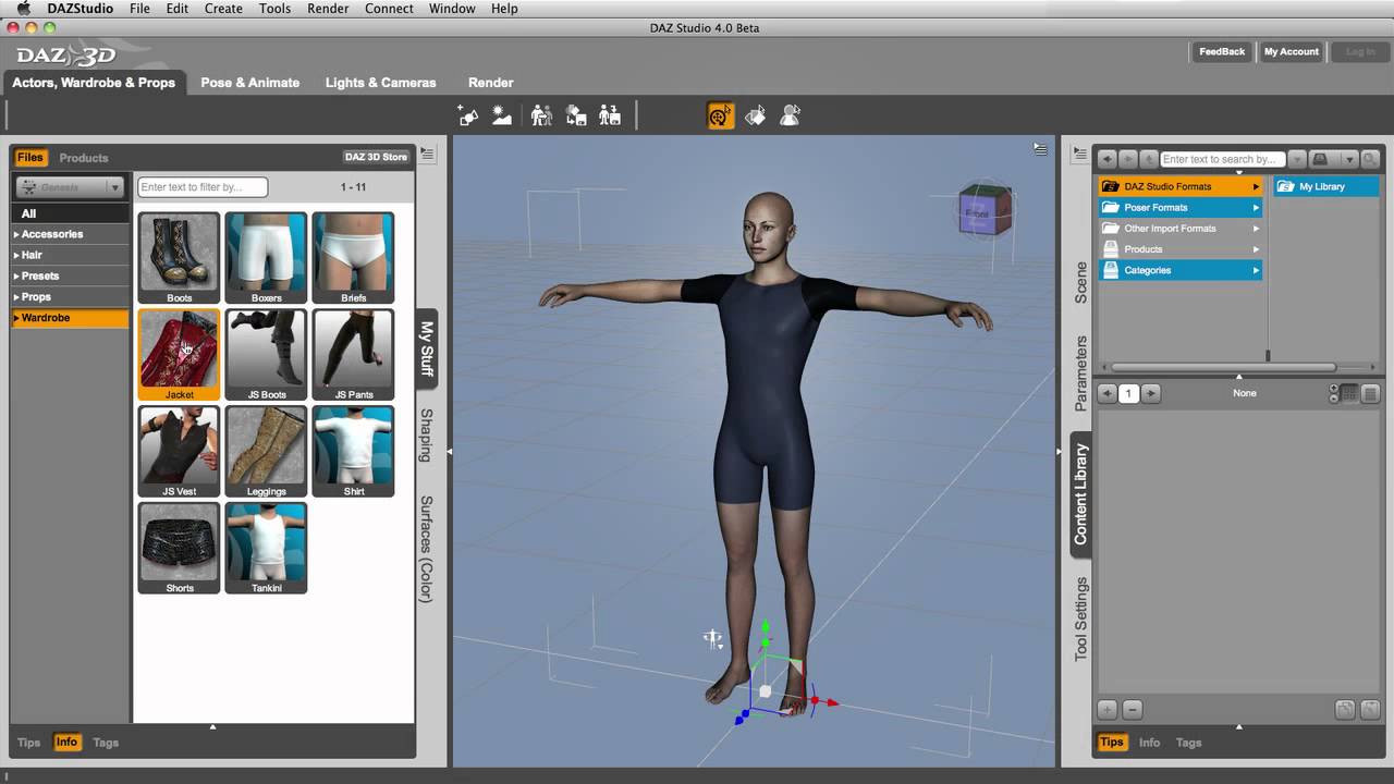 DAZ Studio 4.0 - My Stuff Files (Renamed Smart Content)