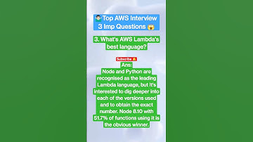 Top 3 AWS Interview Questions and Answers (updated)
