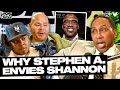 What Stephen A. Smith ENVIES about Shannon Sharpe's sports media career | Fat Joe & Jadakiss