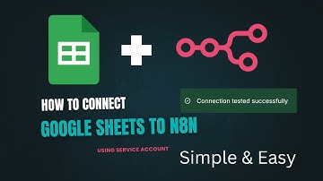 How to connect Google sheets to n8n || Service Account #n8n #googlesheets