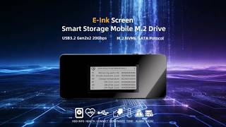 E-ink Screen Smart Mobile M.2 SSD drive