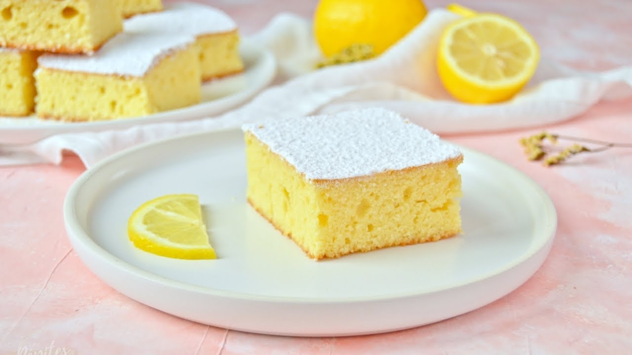 Carrés moelleux au citron 🍋