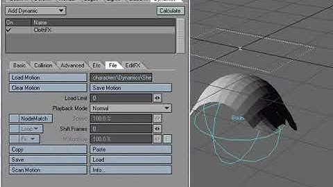 LightWave 9 FiberFX- Applying fibers to an object with Cloth Dynamics