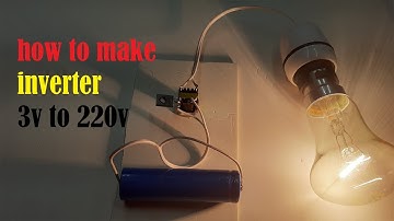 DC 3v to 220v AC  inverter at home easy