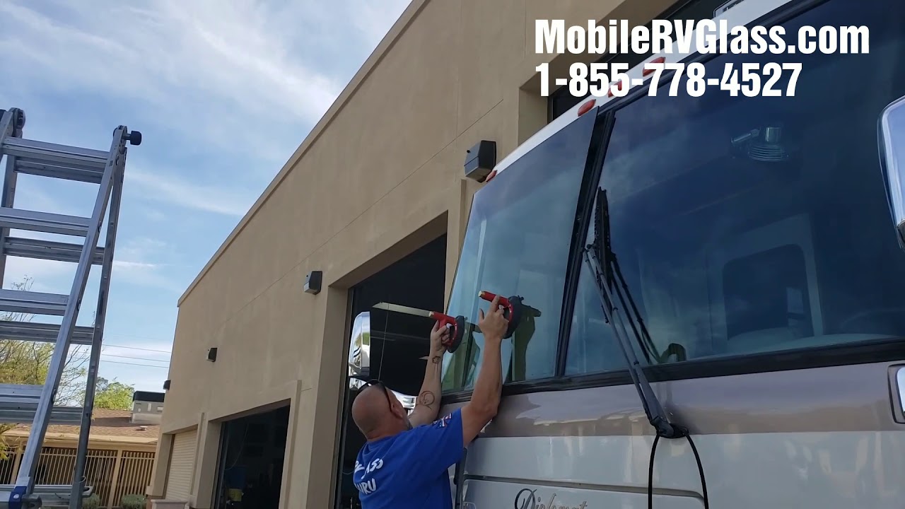 Monaco Diplomat RV Windshield Replacement Phoenix Arizona YouTube