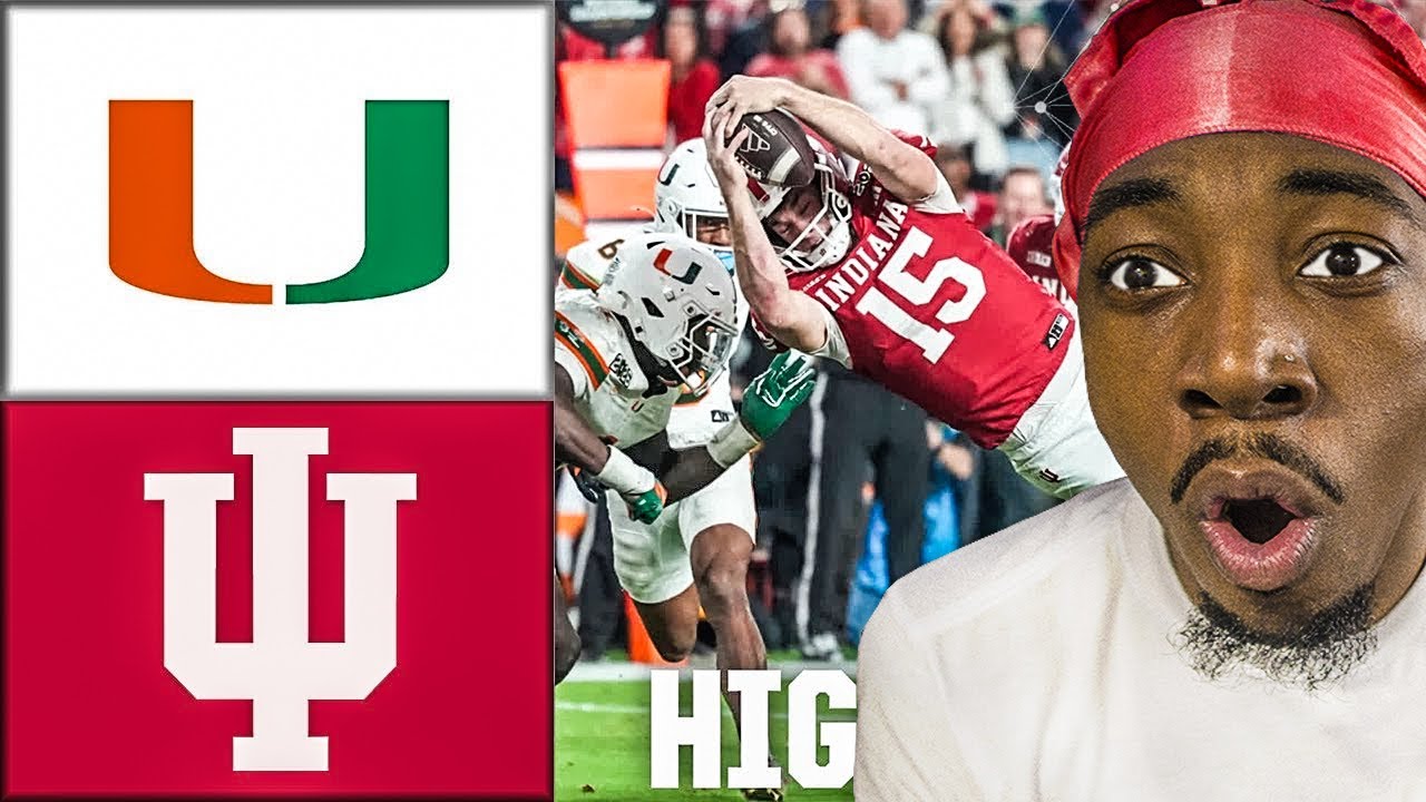 Kiwi Reacts To Miami vs Indiana - NATIONAL CHAMPIONSHIP HIGHLIGHTS | College Football Playoff