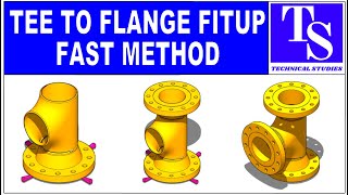 Tee to Flange Fit up, advanced training tutorial. Pipe fit up tutorials