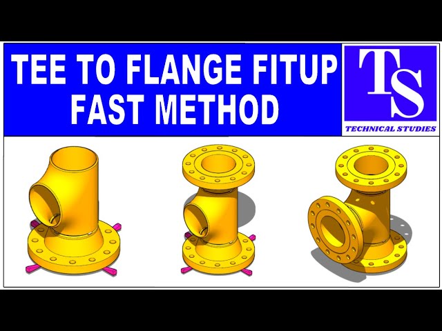 Tee to Flange Fit up, advanced training tutorial. Pipe fit up tutorials