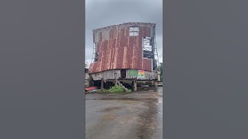 Nhà rông bị hư hỏng cần tháo dỡ và sửa chữa #fyp #iachia #nharong