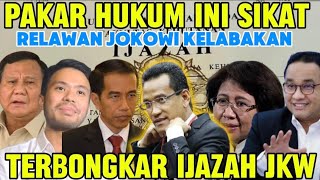 Yakup Panik? Pakar Hukum Ini Blak²Kan Bongkar Temuan Baru Ijazah Jkw. Relawan Kelabakan Jawab?