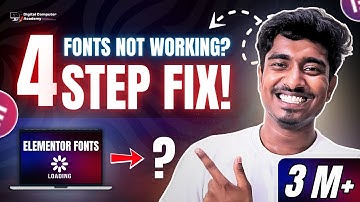 How to fix Elementor Custom Font not working – Easy 4-Step Fix! | Upload Google Fonts In a Second!