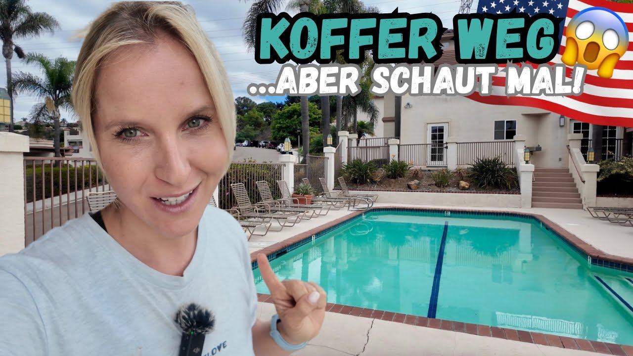 Albtraum am Flughafen ✈️ – Koffer weg! 😱 / MEINE Wohnung in den USA mit Pool 😍🇺🇸 #usa #apartment
