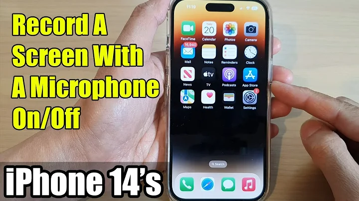 iPhone 14's/14 Pro Max: How to Record A Screen With A Microphone On/Off