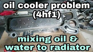 oil cooler problem, & injector oil seal replacing 4HL1 (john orlasan)
