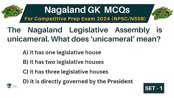 Nagaland Gk mcqs 2024 | Nagaland Gk mcqs for NPSC and NSSB exam 2024 | Set-1