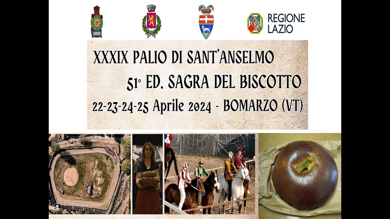 Sagra del Biscotto e Palio di Sant'Anselmo a Bomarzo (Vt) 2024