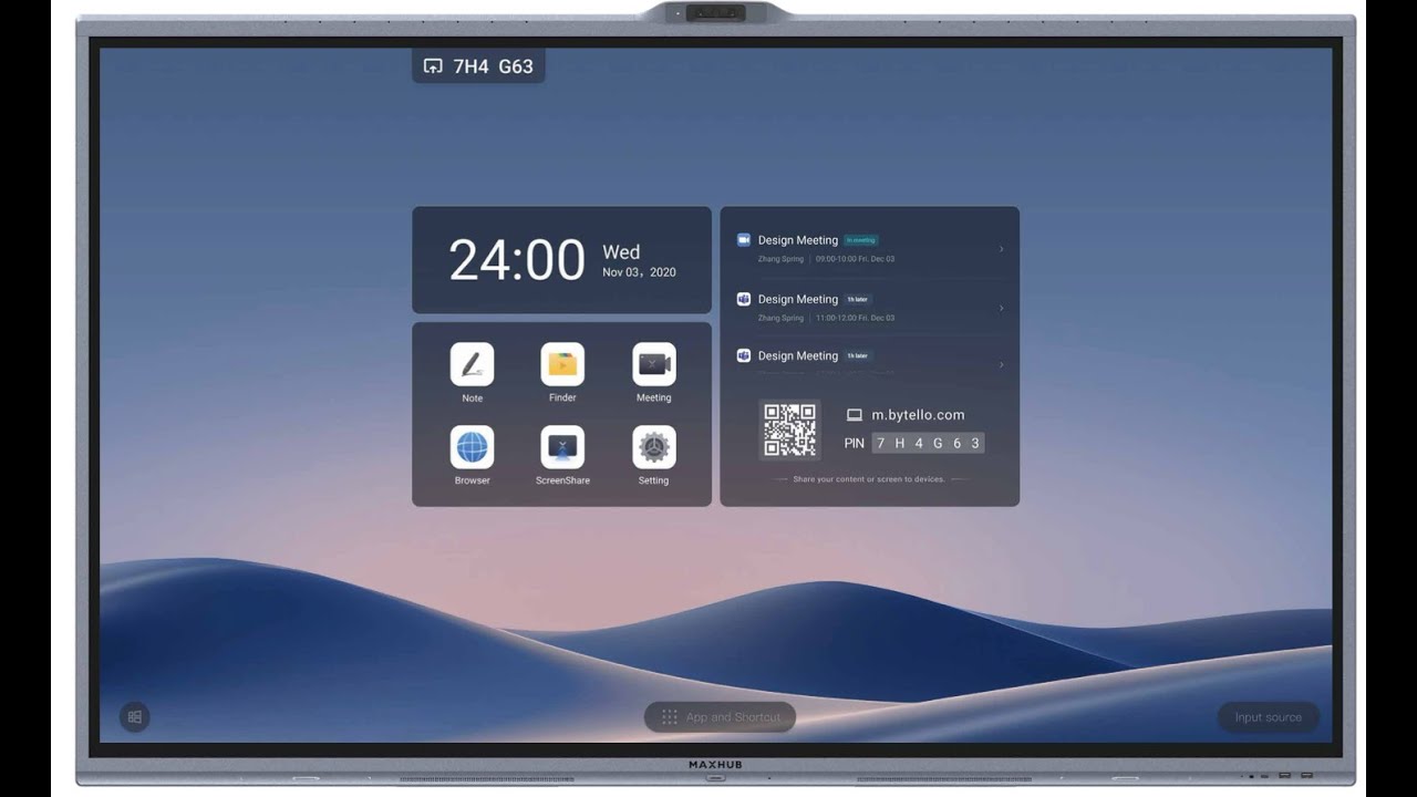 Présentation écran V7 MaxHub
