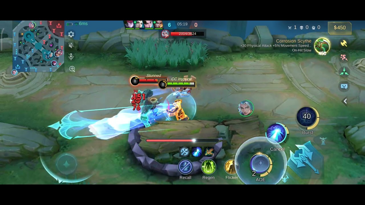 Gameplay Badang MVP Hard Carry Exp Lane #like #subscribe #mlbb #mobilelegendsbangbang #gaming #game