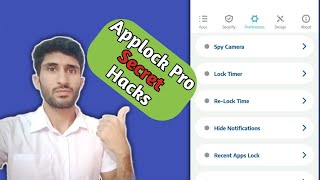 AppLock Pro Secret Settings Hacks | AppLocker Pro App ki settings kaise karte he 2021 screenshot 2