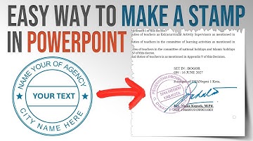 Easy Way to Make Digital Stamps in PowerPoint