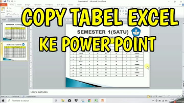 CARA COPY TABEL EXCEL KE POWER POINT AGAR HASILNYA RAPI