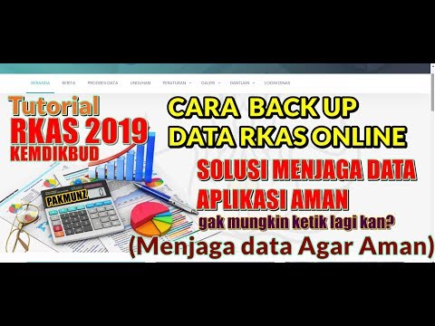 HOW to BACK UP (save) DATA RKAS 2019 KEMDIKBUD