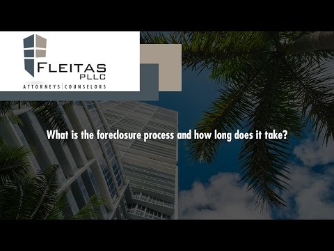 What is the foreclosure process and how long does it take?
