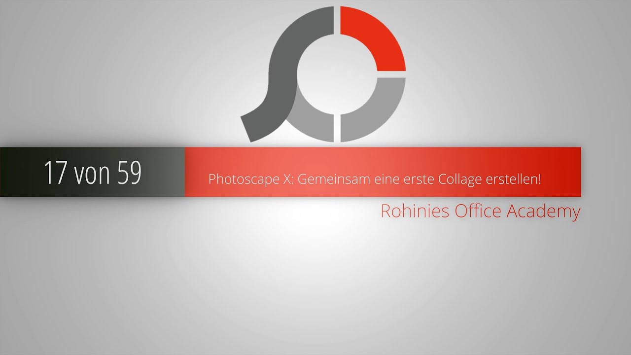 New Update Video 17/59 Photoscape X - Gemeinsam eine erste Collage erstellen!
