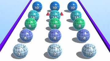 Ball Merge 2048 👩‍❤️‍💋‍👩🎱🐣 MAX LEVELS!! All Levels Gameplay Android, iOS NEW UPDATE