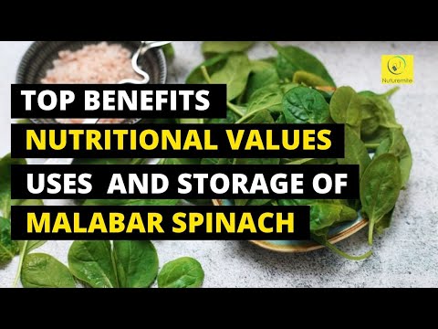 Video: Puas yog malabar spinach stems edible?