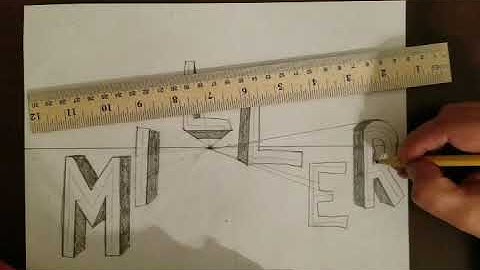 3D Name using a Vanishing Point