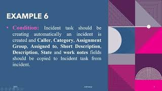 Exercise 6 | After Business Rule using script | Create Incident Task | insert() | initialize()