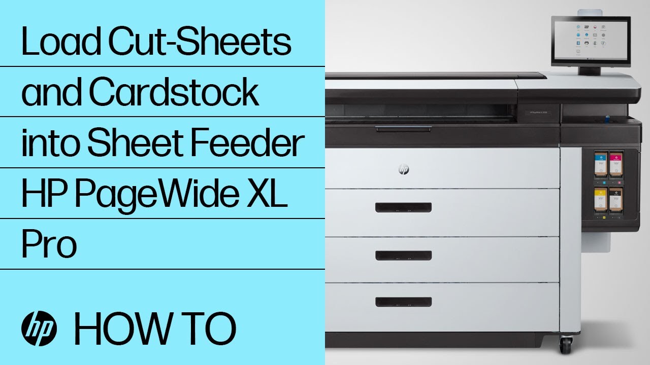 How to Load CutSheets and Cardstock into the HP PageWide XL Pro Sheet