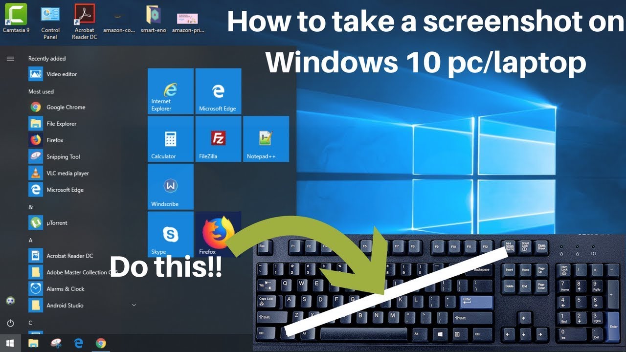 how i take a screenshot in windows 10 bootcamp