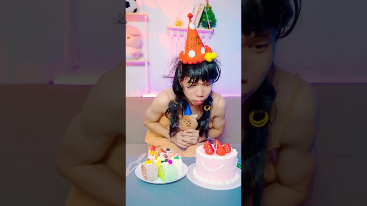 モモの悲しい誕生日パーティー！ 👧🏻🎂😢💔