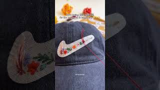 A NICE Hat in burnt orange flower tone