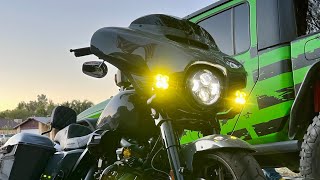 Harley Davidson Streetglide ST with Baja Design Squadron Sports