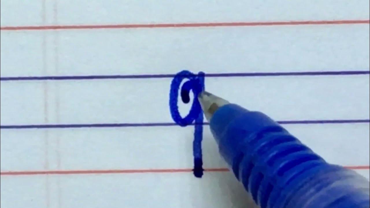how to write small letter q in cursive writing handwriting cursive