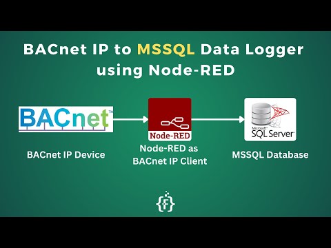 How to Log BACnet IP Device Data into MSSQL Database using Node-RED | IoT | IIoT | BACnet to SQL |