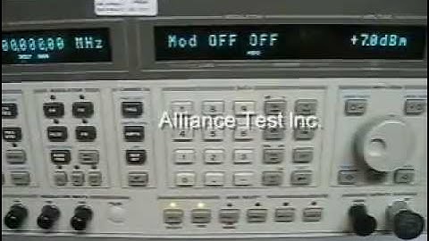 8664A, Agilent Synthesized Signal Generator from Alliance Test!