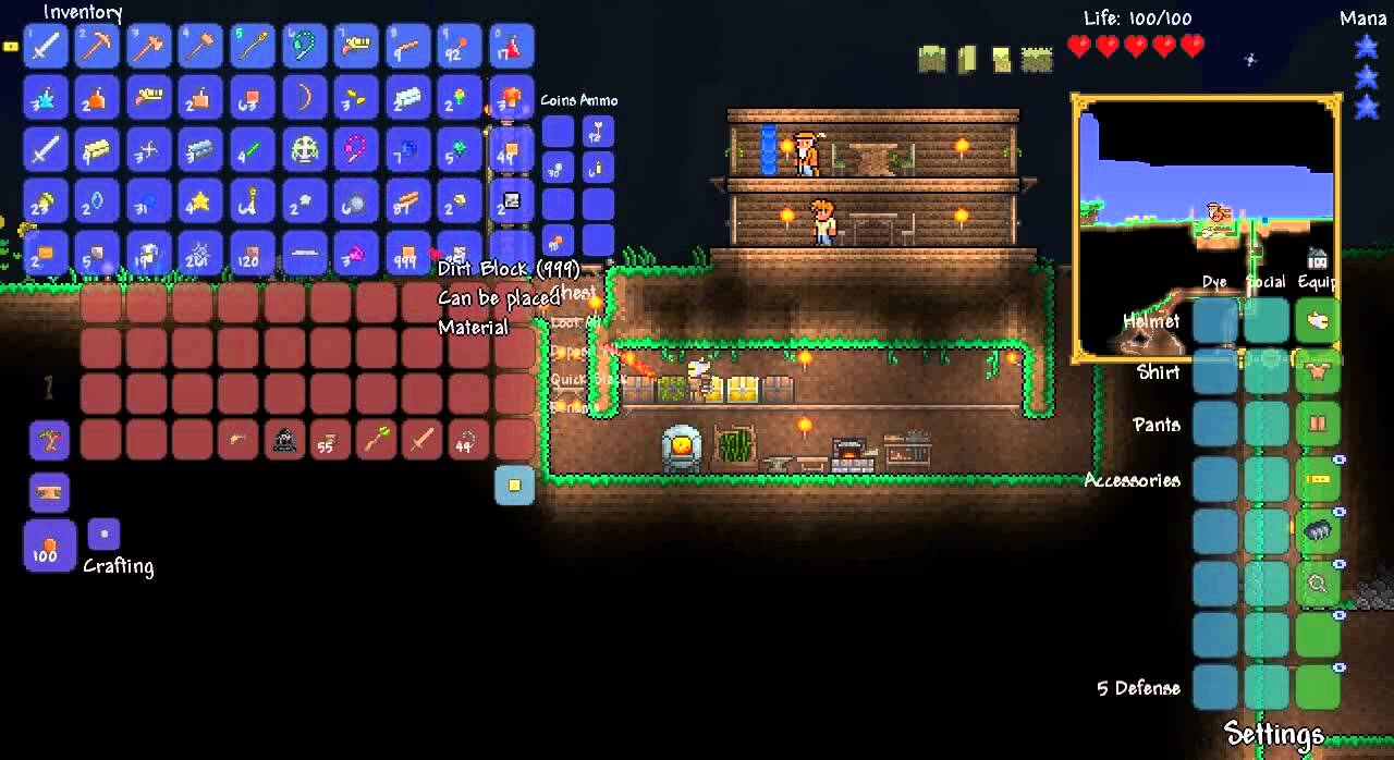 Terraria Episode 3 Effing spiders!!! YouTube