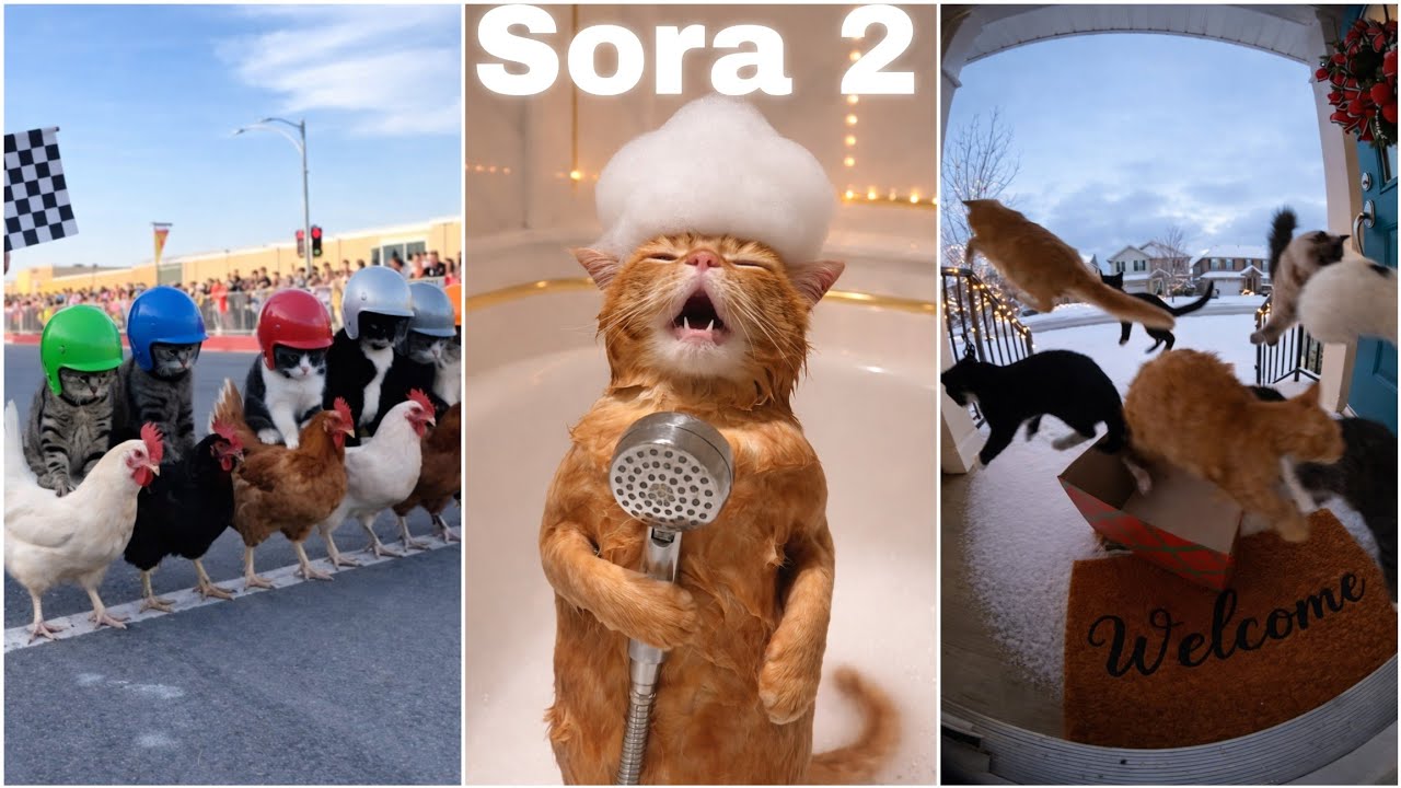 Ultra Realistic Sora AI Cats Videos That You Must Watch 😂😍