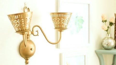 Change Wall Sconce to Plug-In Lamp