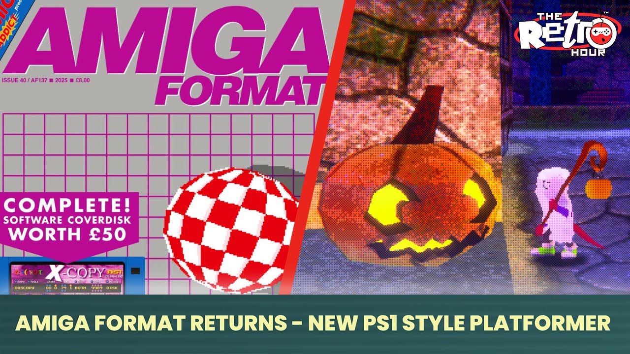Формат Amiga ВОЗВРАЩАЕТСЯ! + Новый платформер в стиле PS1 на Хэллоуин — The Retro Hour EP504