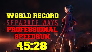 Resident Evil 4 Remake Separate Ways Professional Speedrun 45:28 (World Record)